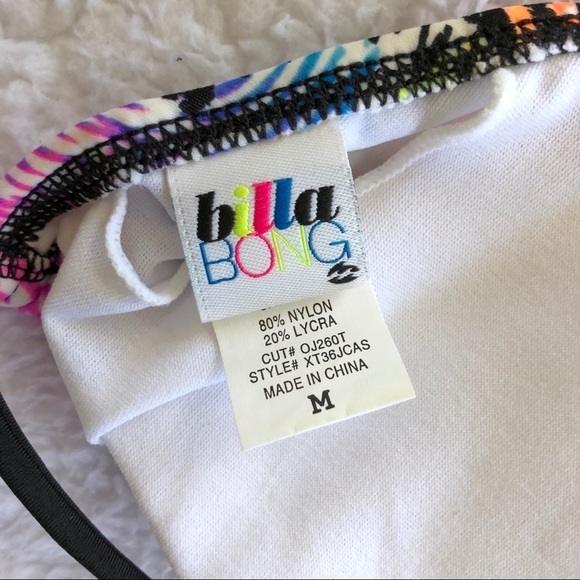 Billabong Leopard Rainbow Multicolor Bikini Top - Picture 5 of 5